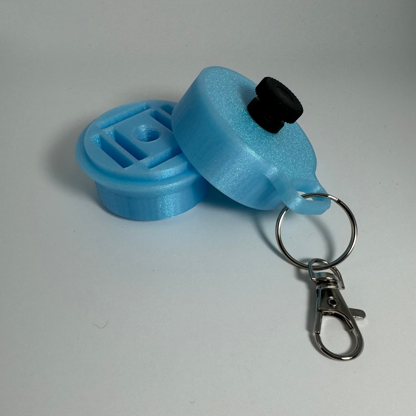 Nintendo Switch game holder keychain- Blue Glitter