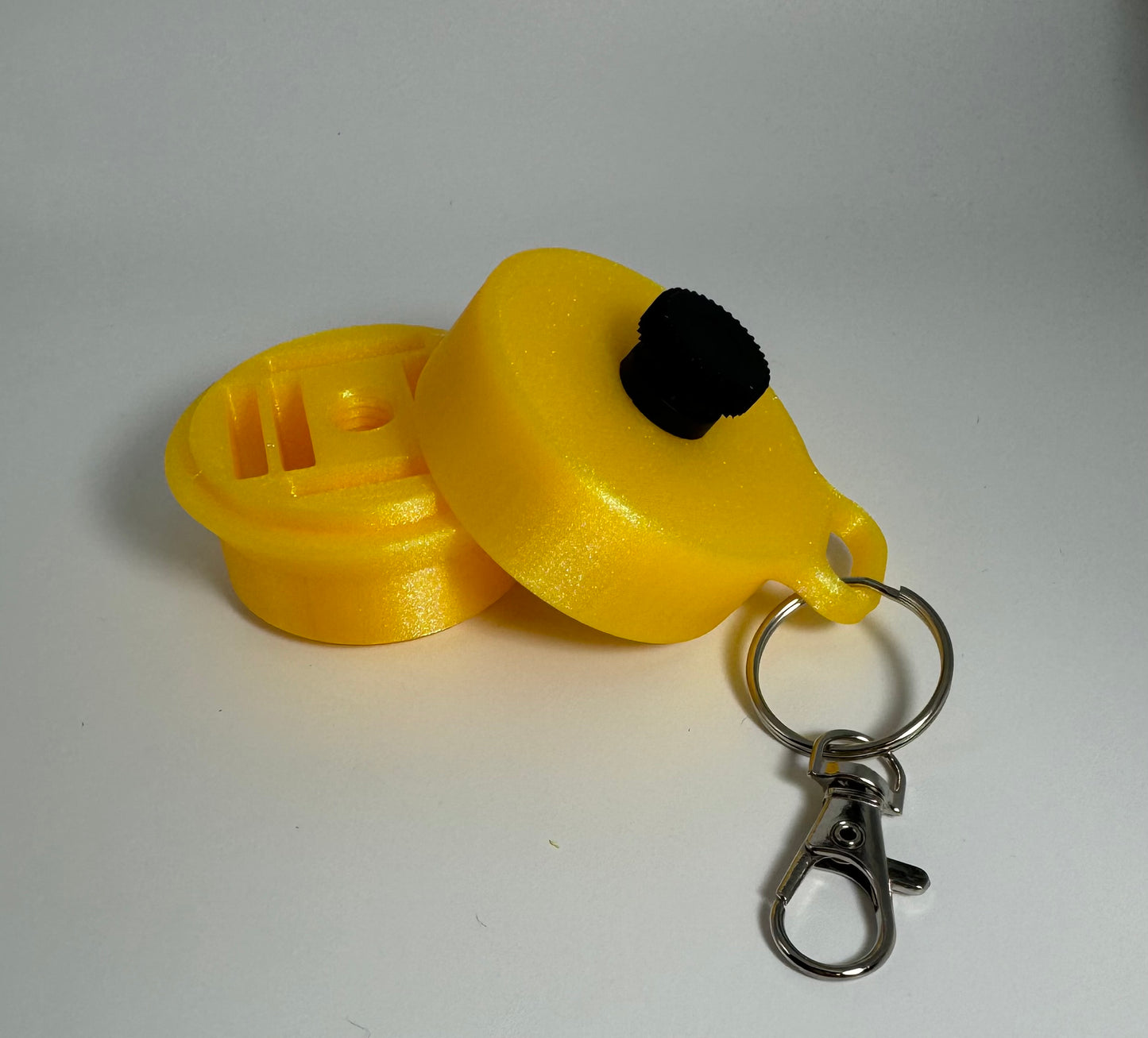 Nintendo Switch game holder keychain- Yellow Glitter